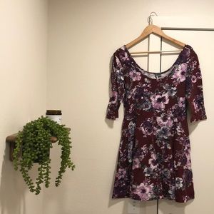 Sparkle & Fade purple floral dress